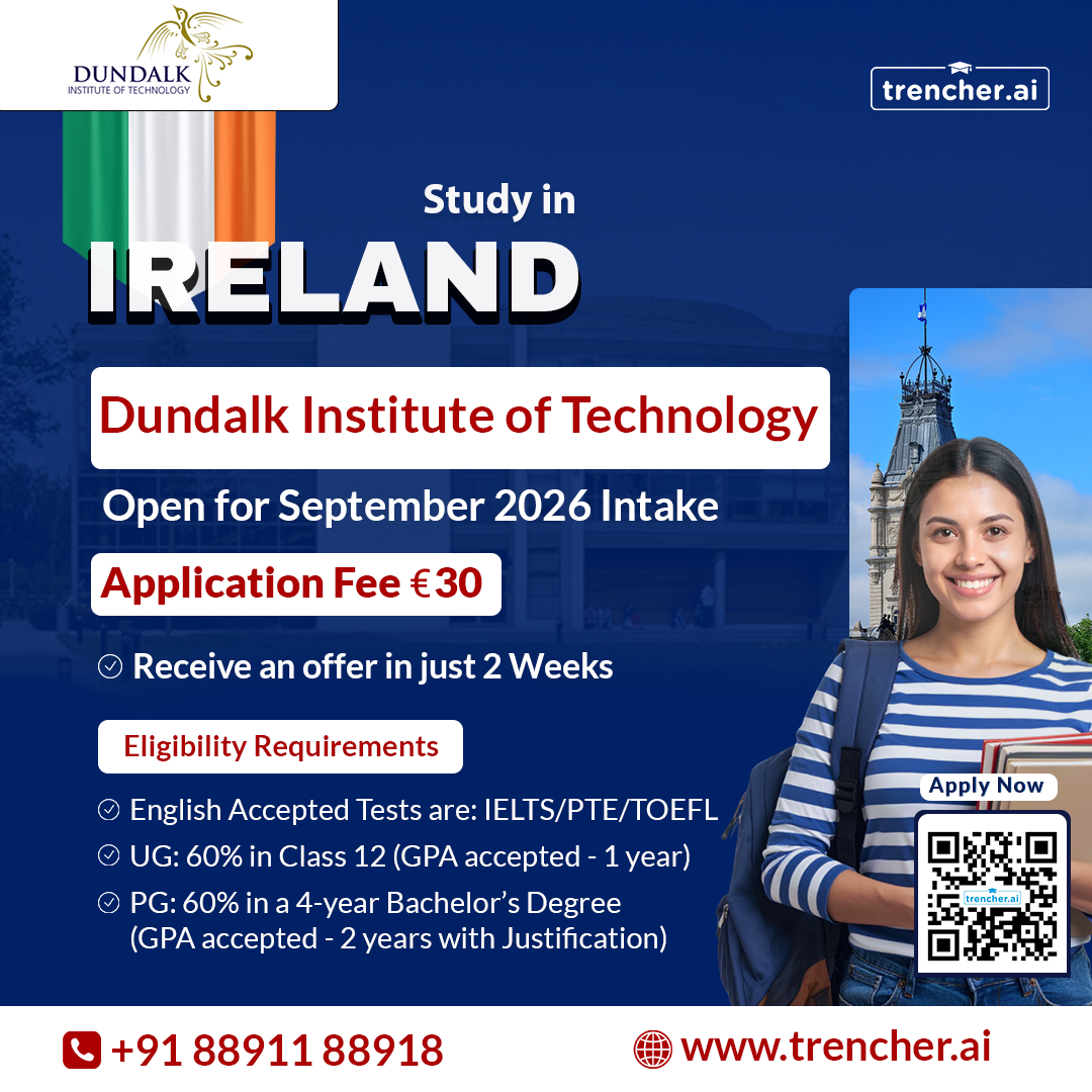 Dundalk Institute of Technology September Intake 2026