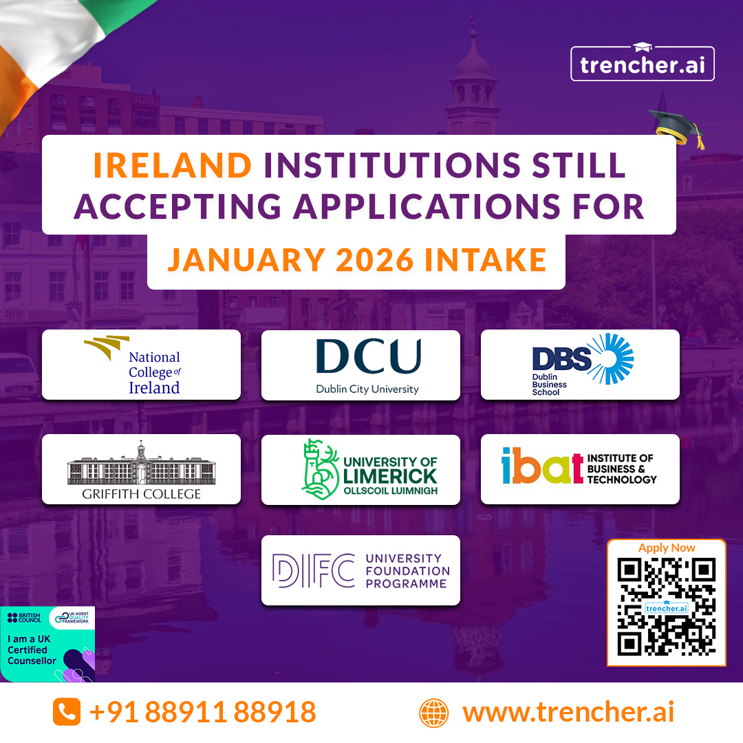 Ireland Universities January 2026 Intake