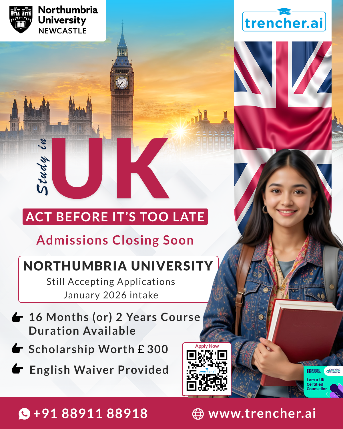Northumbria University January Intake 2026