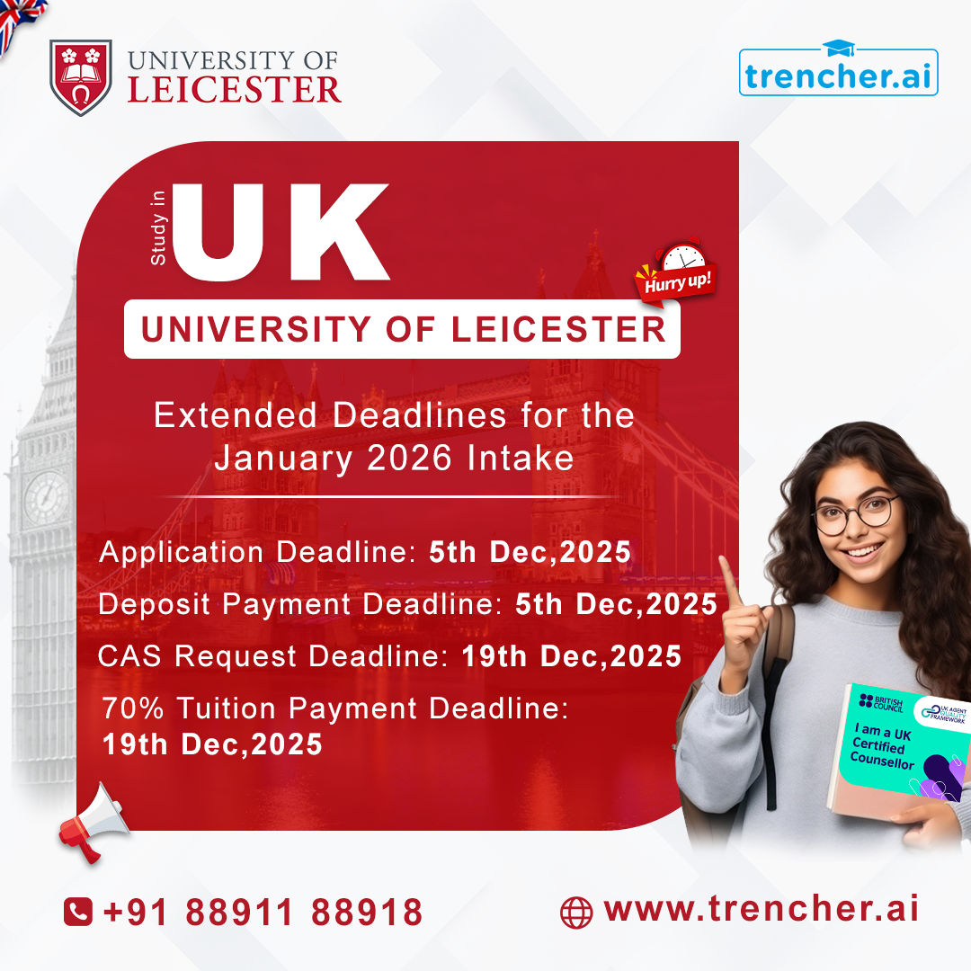 University of Leicester January Intake 2026