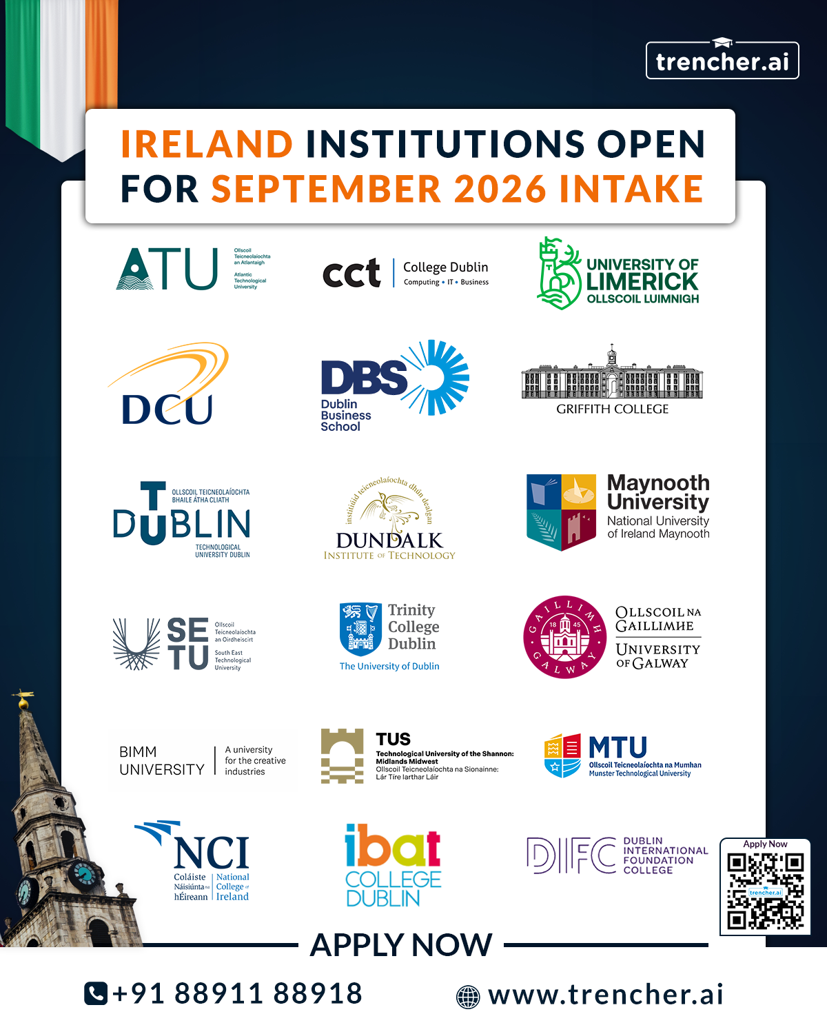 Ireland Universities September Intake 2026