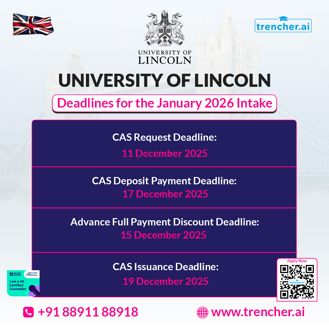 University of Lincoln Deadlines 2026